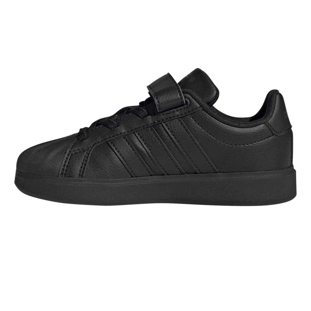 Triple Black - Side - Adidas Childrens-Kids Street Trainers