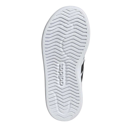 White-Black - Side - Adidas Childrens-Kids Street Trainers