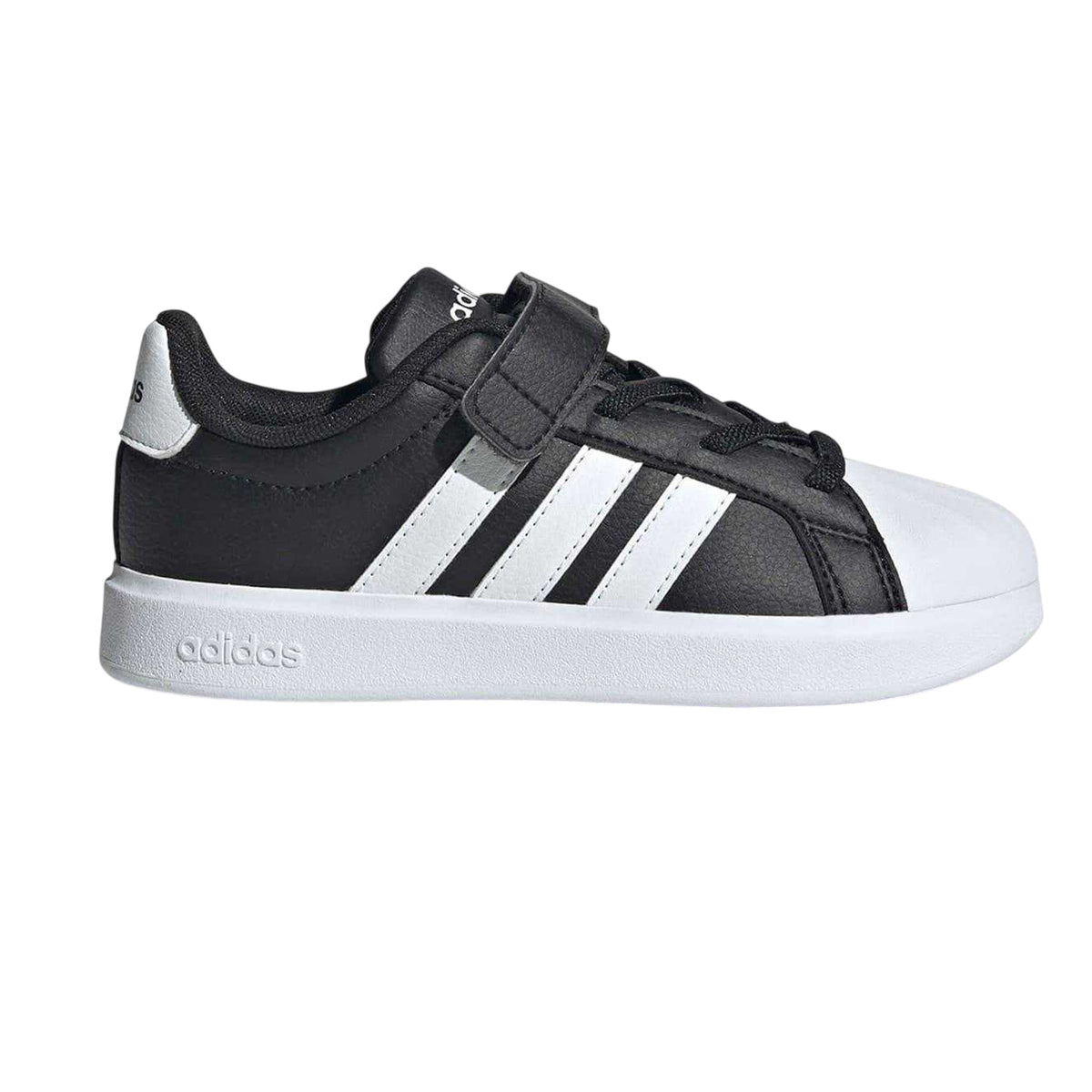 Black-White - Front - Adidas Childrens-Kids Street Trainers