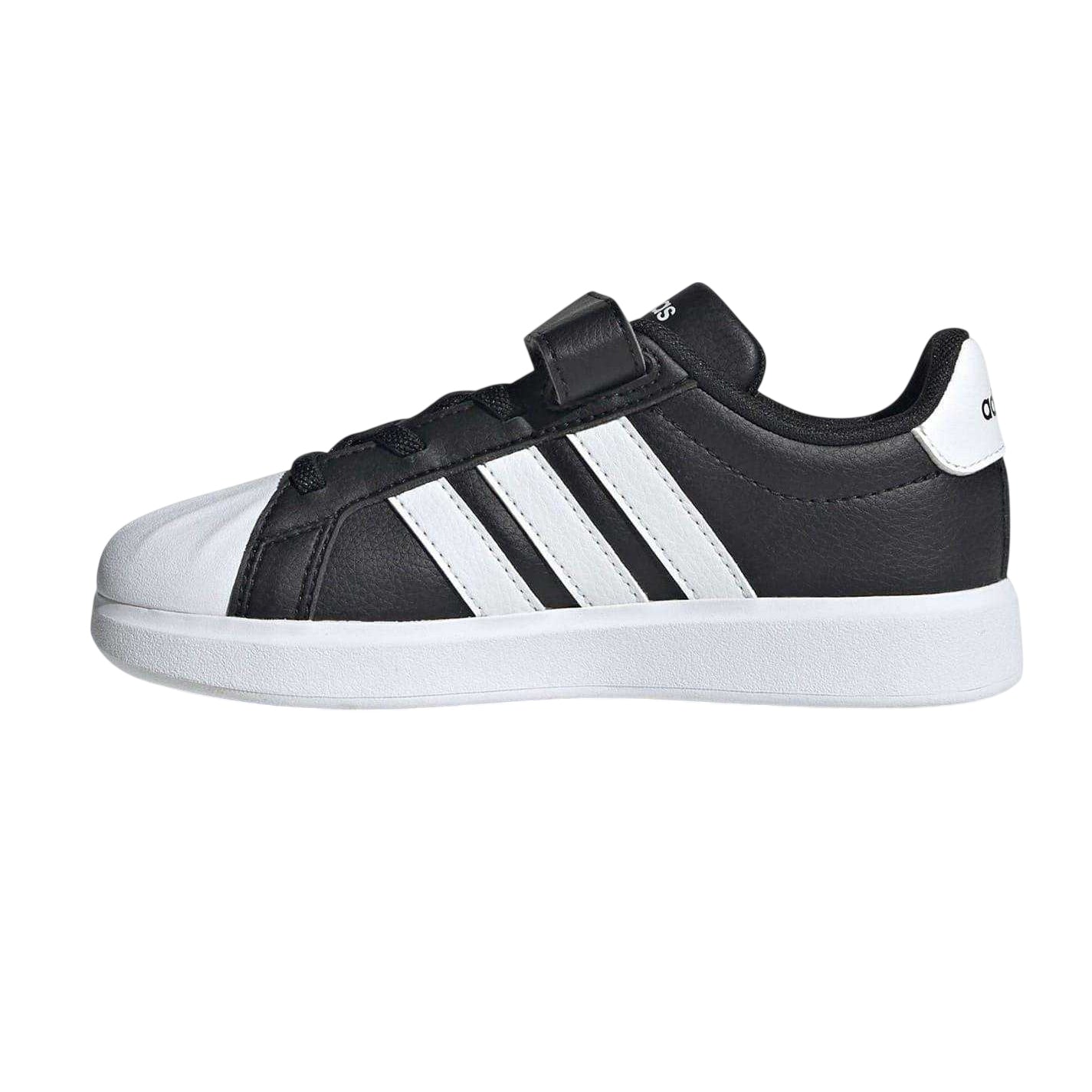 Black-White - Lifestyle - Adidas Childrens-Kids Street Trainers