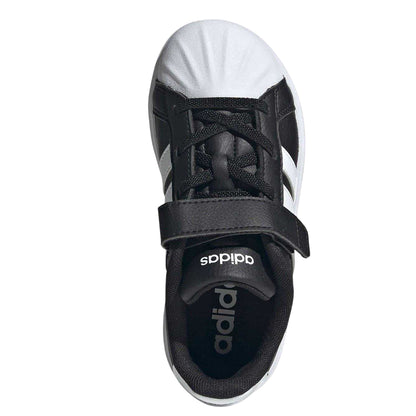 Black-White - Pack Shot - Adidas Childrens-Kids Street Trainers