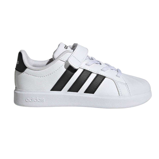 White-Black - Front - Adidas Childrens-Kids Street Trainers