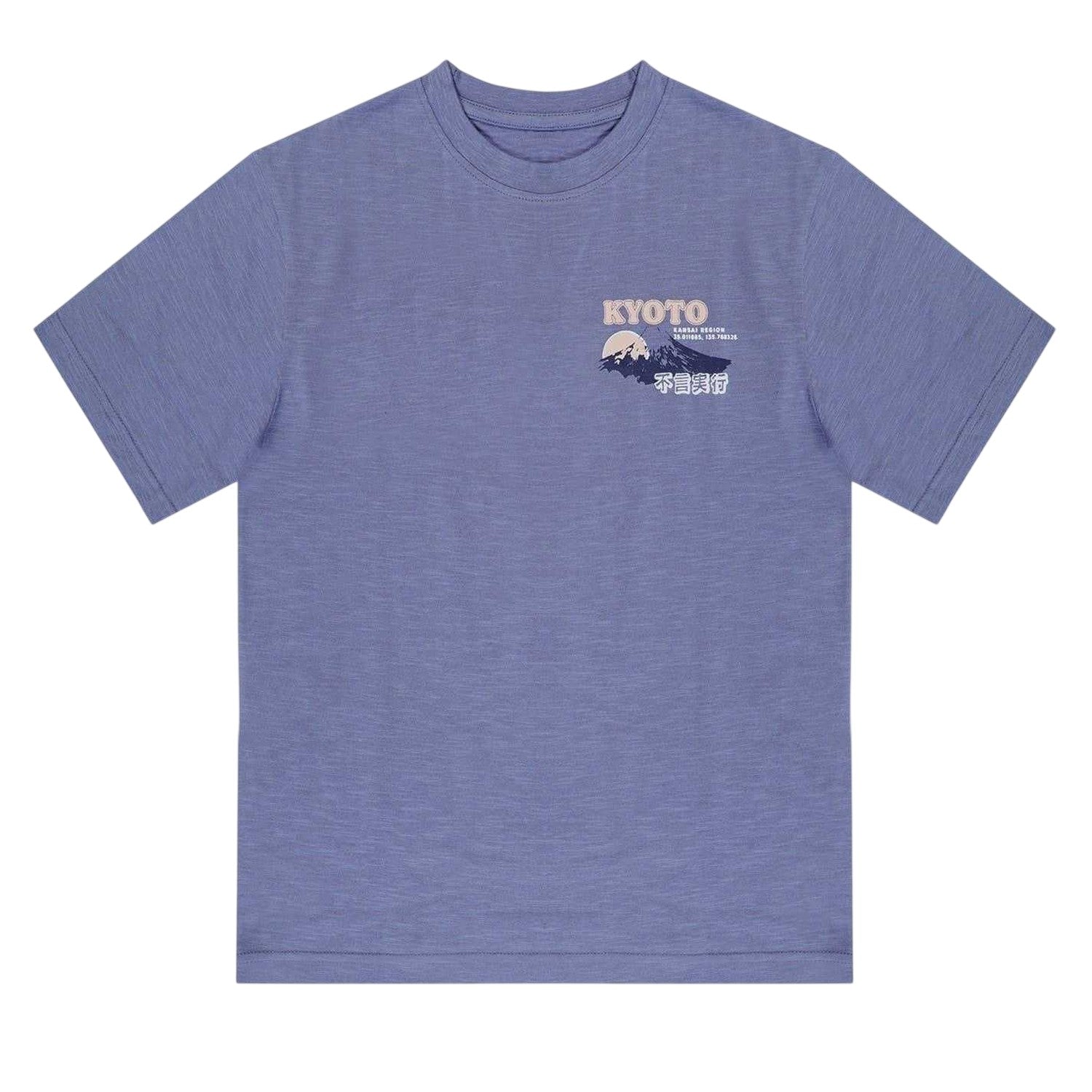 Blue - Side - Firetrap Childrens-Kids Japan Stripes T-Shirt (Pack of 2)