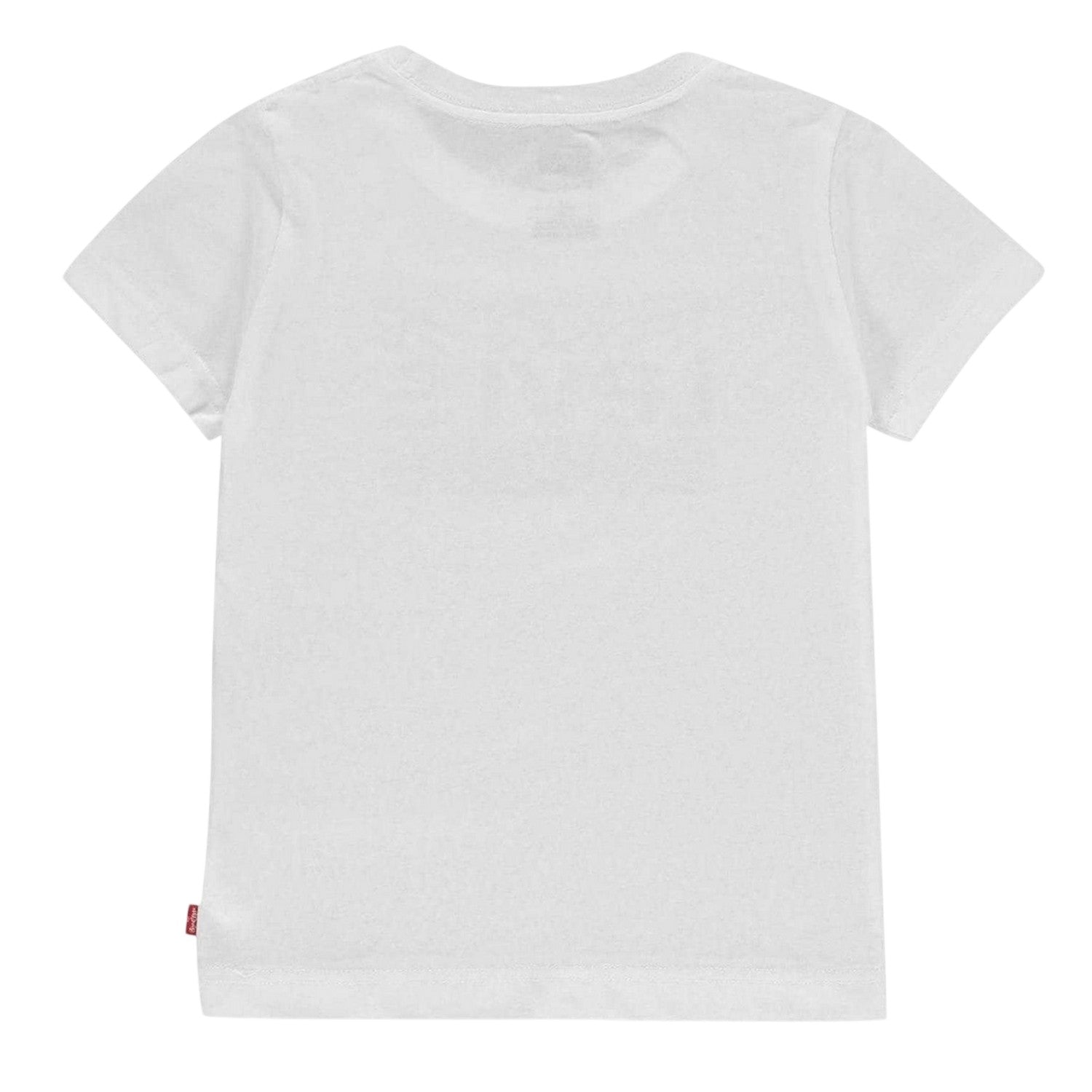 White - Back - Levis Childrens-Kids Logo Cotton T-Shirt