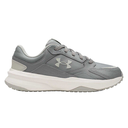 Green-White - Front - Under Armour Mens Edge Low Trainers