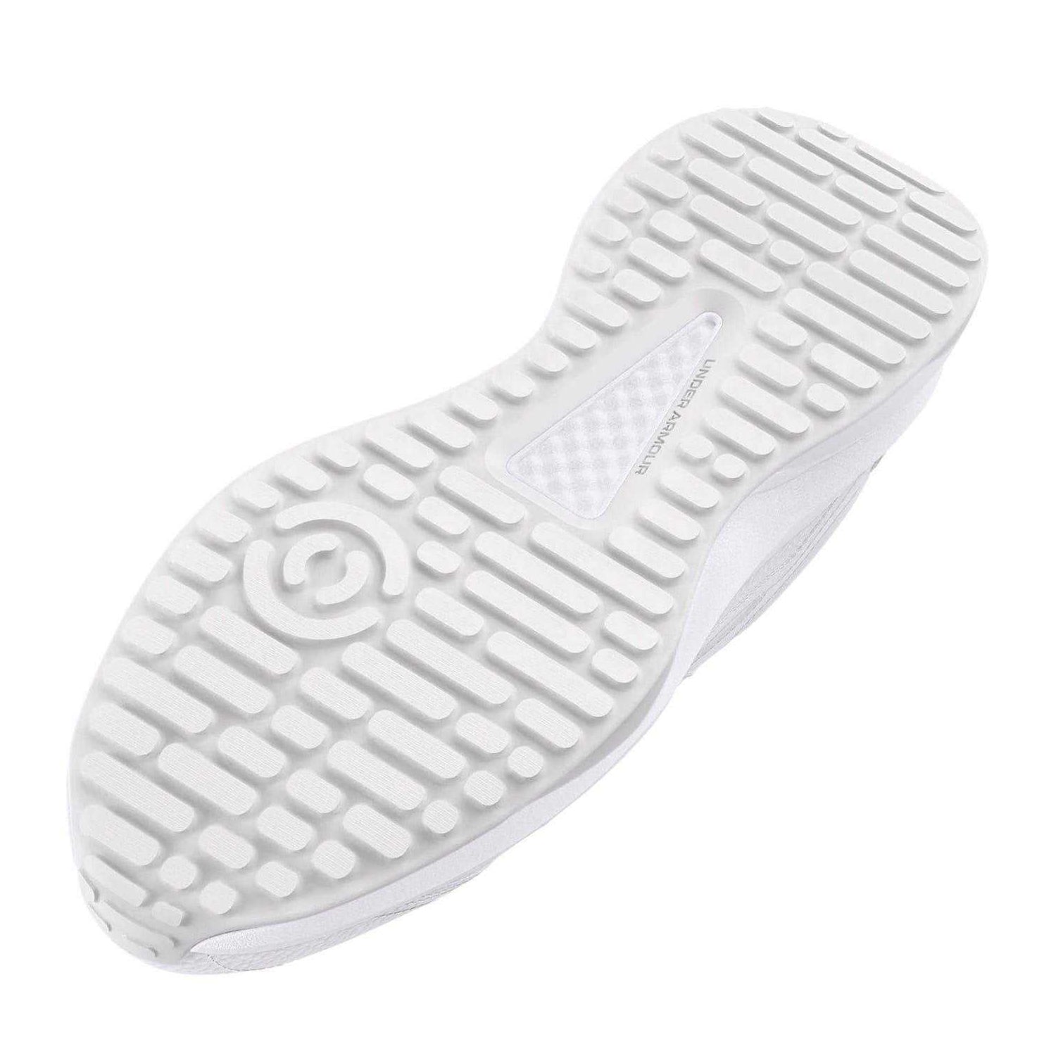 White-Halo Grey - Pack Shot - Under Armour Mens Edge Low Trainers