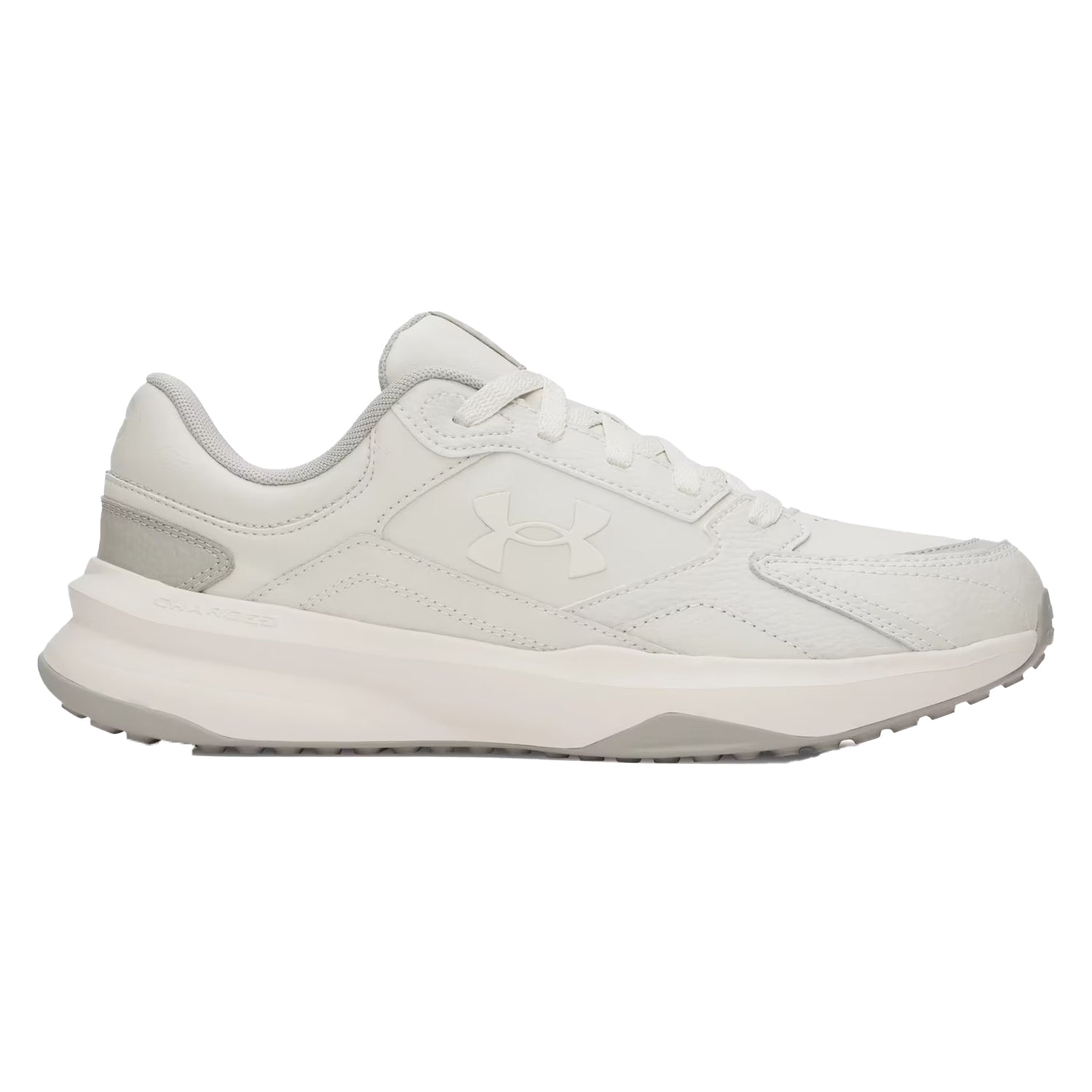 White-Halo Grey - Close up - Under Armour Mens Edge Low Trainers