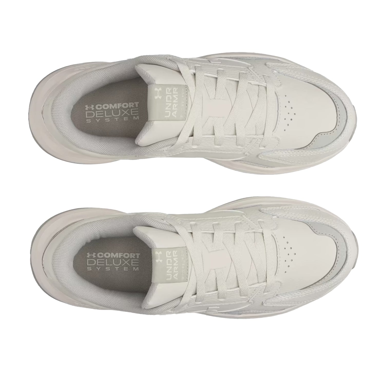 White-Titanium - Side - Under Armour Mens Edge Low Trainers