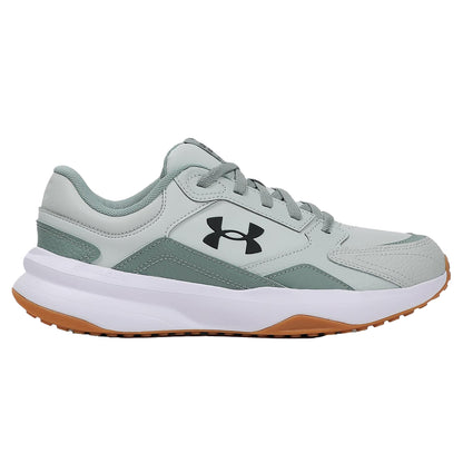 Green-White-Black - Back - Under Armour Mens Edge Low Trainers