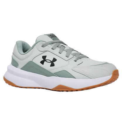 Green-White-Black - Pack Shot - Under Armour Mens Edge Low Trainers