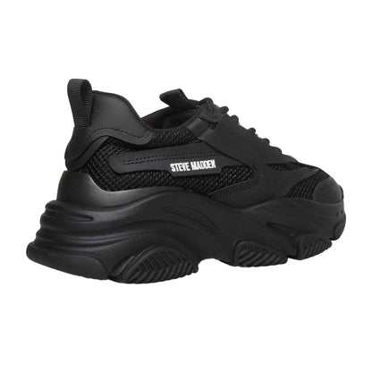 Black - Back - Steve Madden Girls Possession Trainers