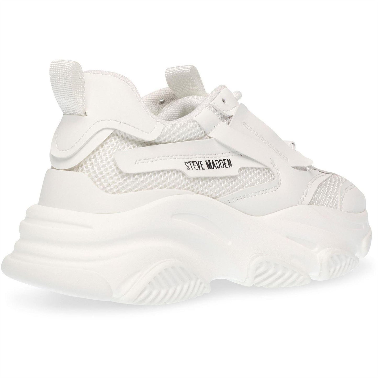 White - Back - Steve Madden Girls Possession Trainers