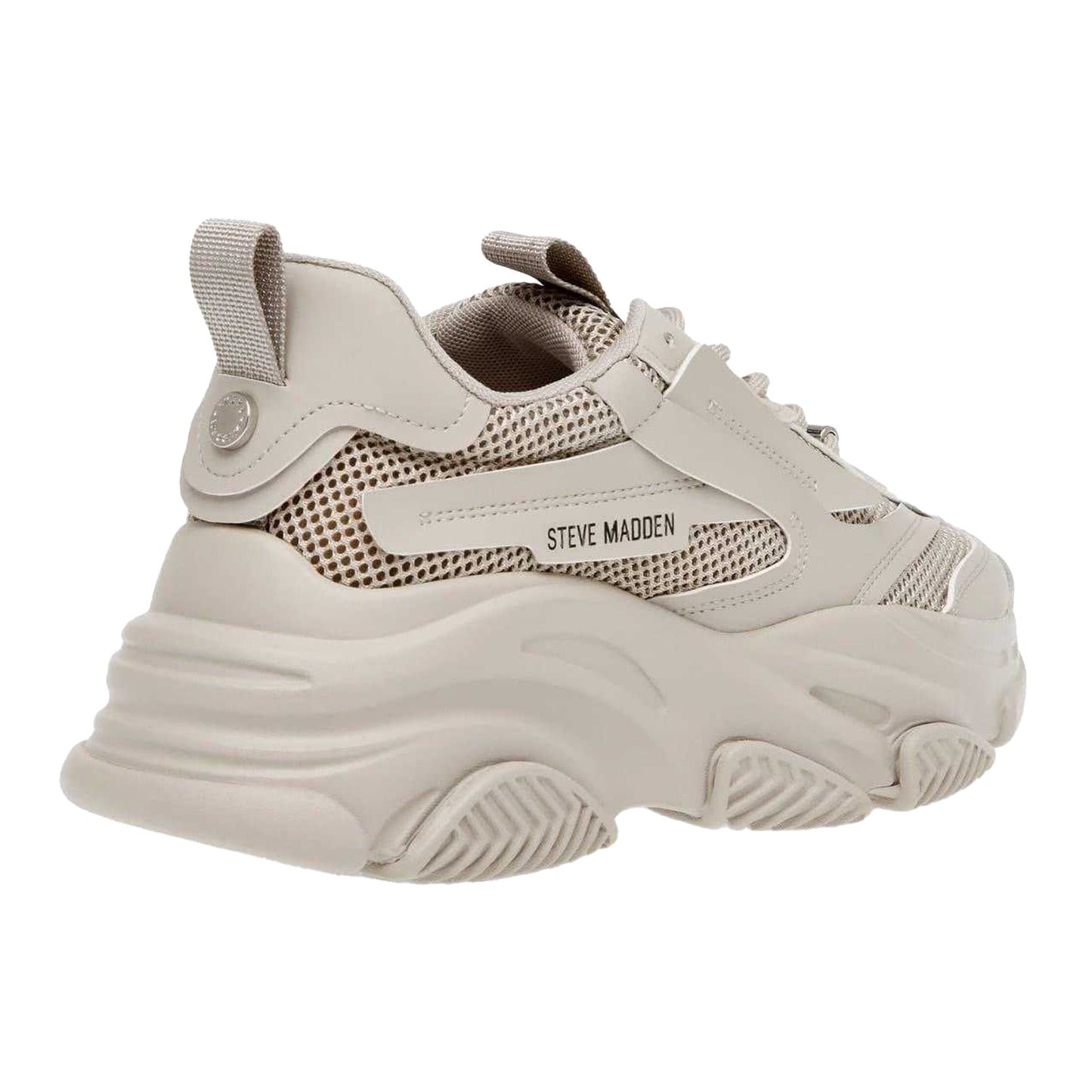 Greige - Back - Steve Madden Girls Possession Trainers