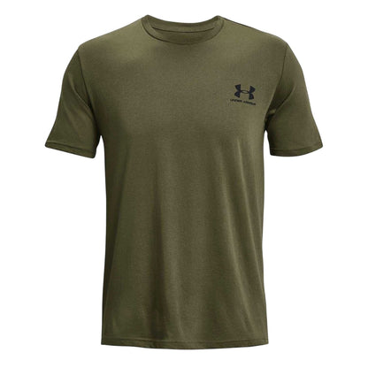 Marine OD Green - Front - Under Armour Mens Sportstyle Chest Logo T-Shirt
