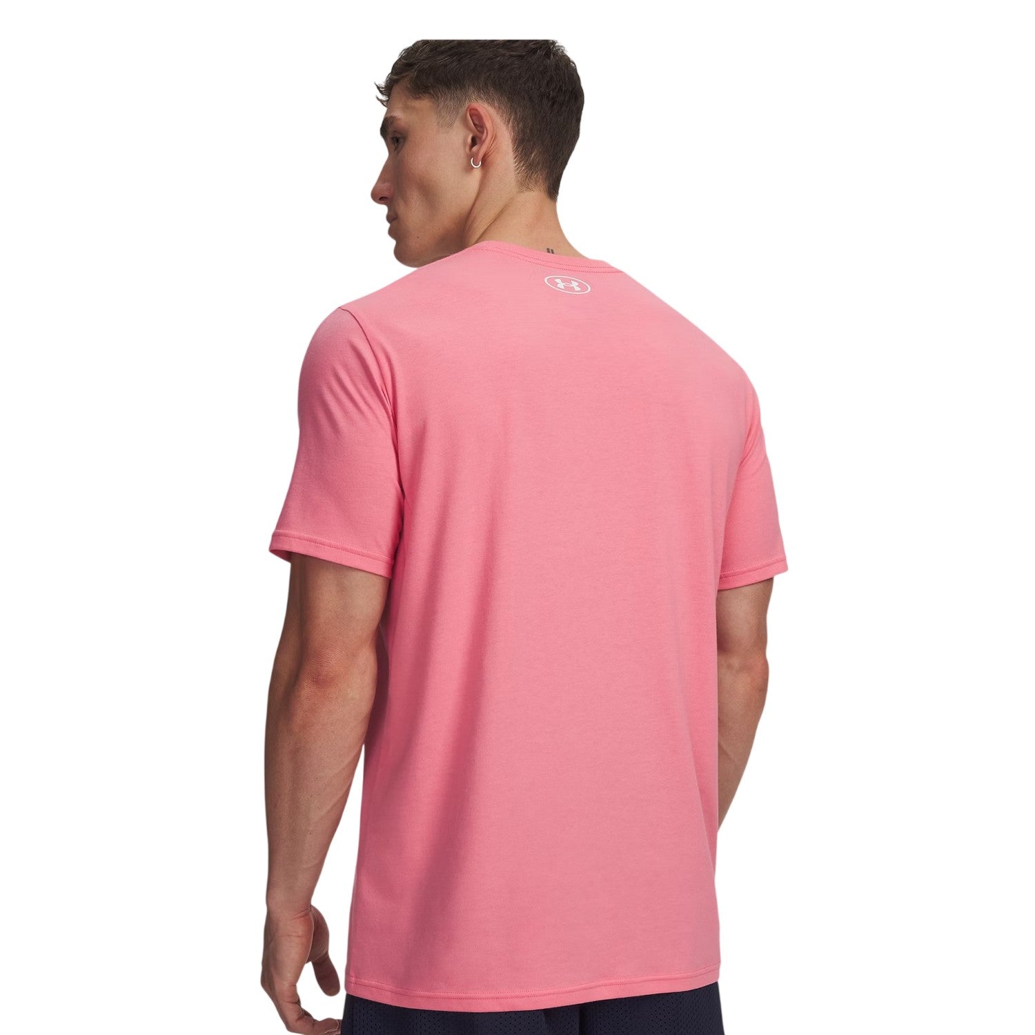 Pink - Back - Under Armour Mens Sportstyle Chest Logo T-Shirt