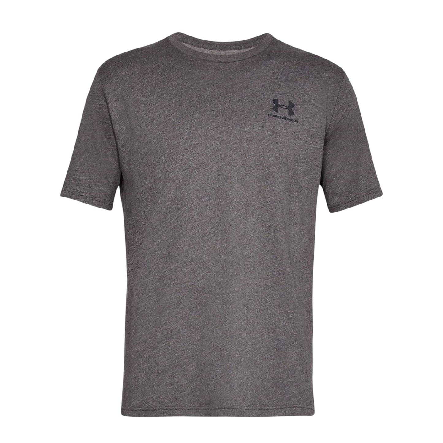 Charcoal Medium Heather - Front - Under Armour Mens Sportstyle Chest Logo T-Shirt