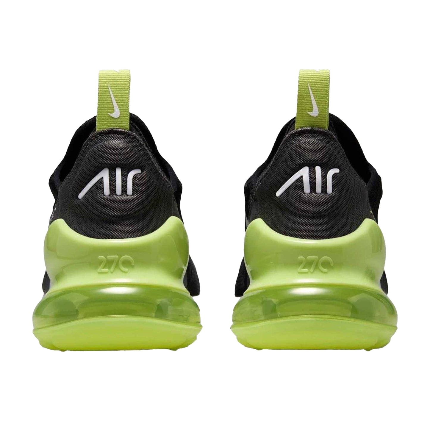 Black-Lemon - Back - Nike Childrens-Kids Air Max 270 React Swoosh Trainers