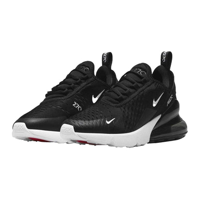 Black-White - Lifestyle - Nike Childrens-Kids Air Max 270 React Swoosh Trainers