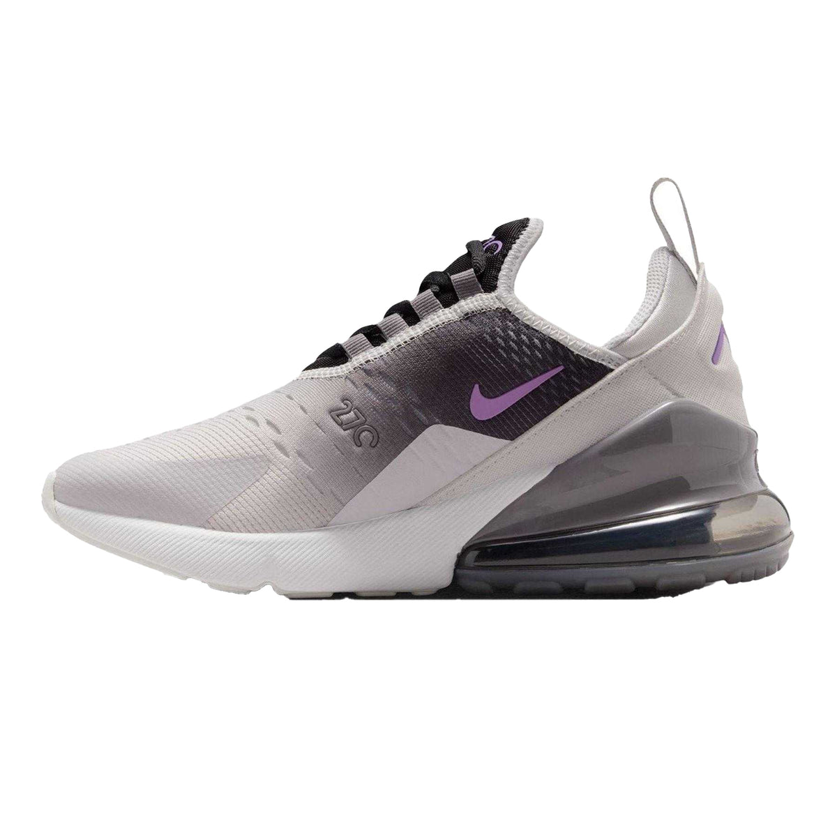Dusty Purple - Side - Nike Childrens-Kids Air Max 270 React Swoosh Trainers