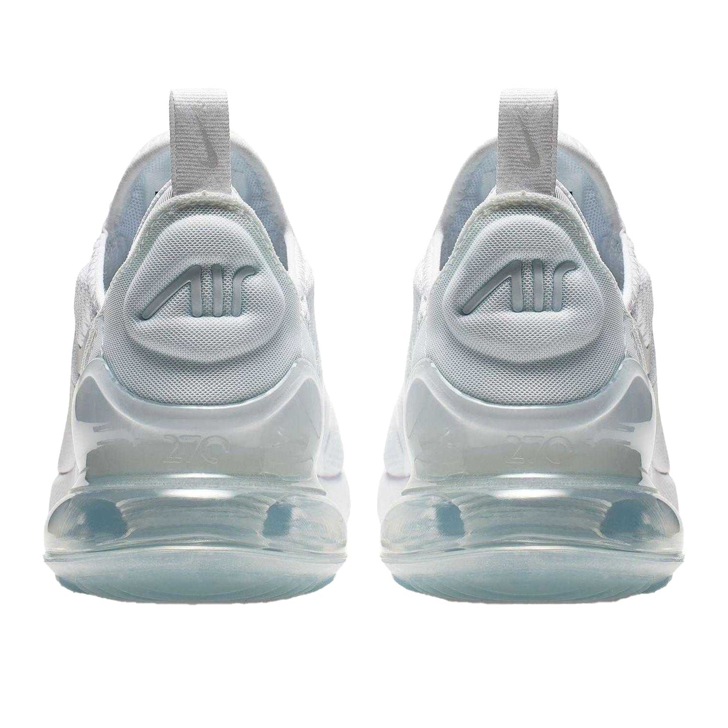 White - Back - Nike Childrens-Kids Air Max 270 React Swoosh Trainers