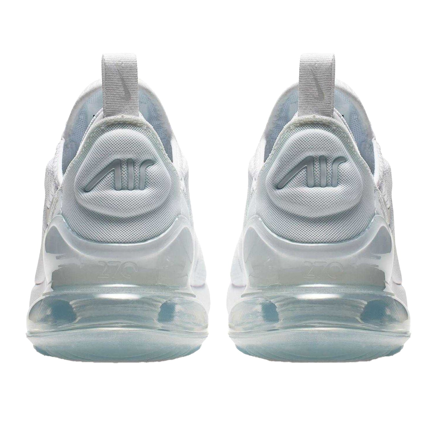 White - Back - Nike Childrens-Kids Air Max 270 React Swoosh Trainers
