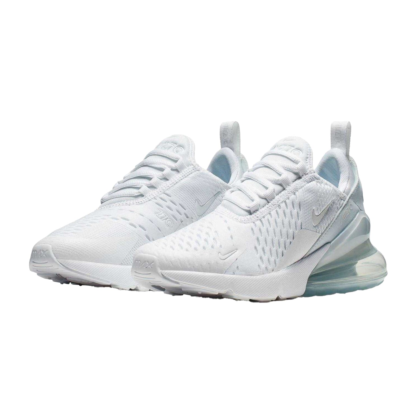 White - Lifestyle - Nike Childrens-Kids Air Max 270 React Swoosh Trainers