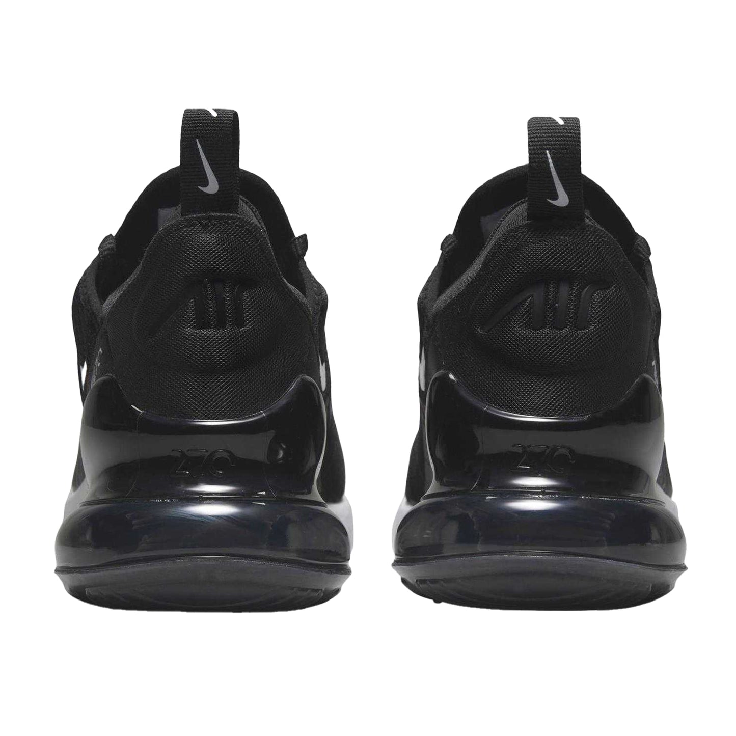 Black-White - Back - Nike Childrens-Kids Air Max 270 React Swoosh Trainers
