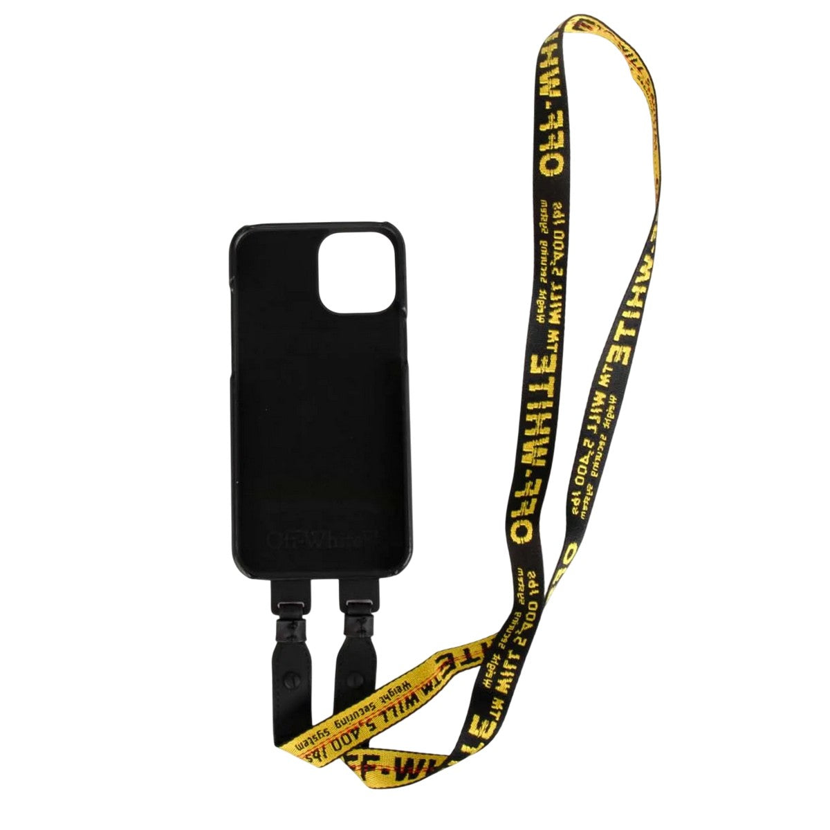 Yellow-Black - Back - Off White iPhone 12 Pro Max Compatible Case