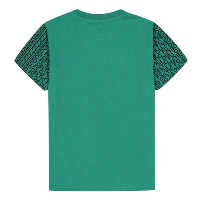 Green - Back - Celtic FC Childrens-Kids Graphic Lightweight T-Shirt