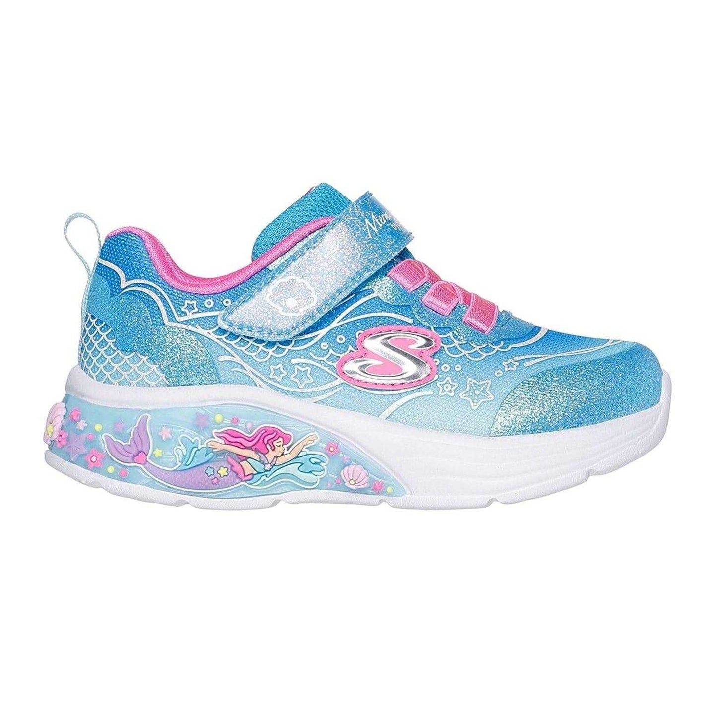 Blue - Front - Skechers Girls My Dreamers Light Up Trainers