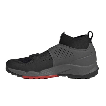 Grey - Side - Adidas Mens Five Ten Trailcross Leather Hiking Shoes