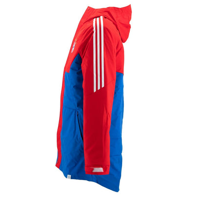 Red-Blue - Side - Adidas Mens 2022-23 FC Bayern Munich Parka