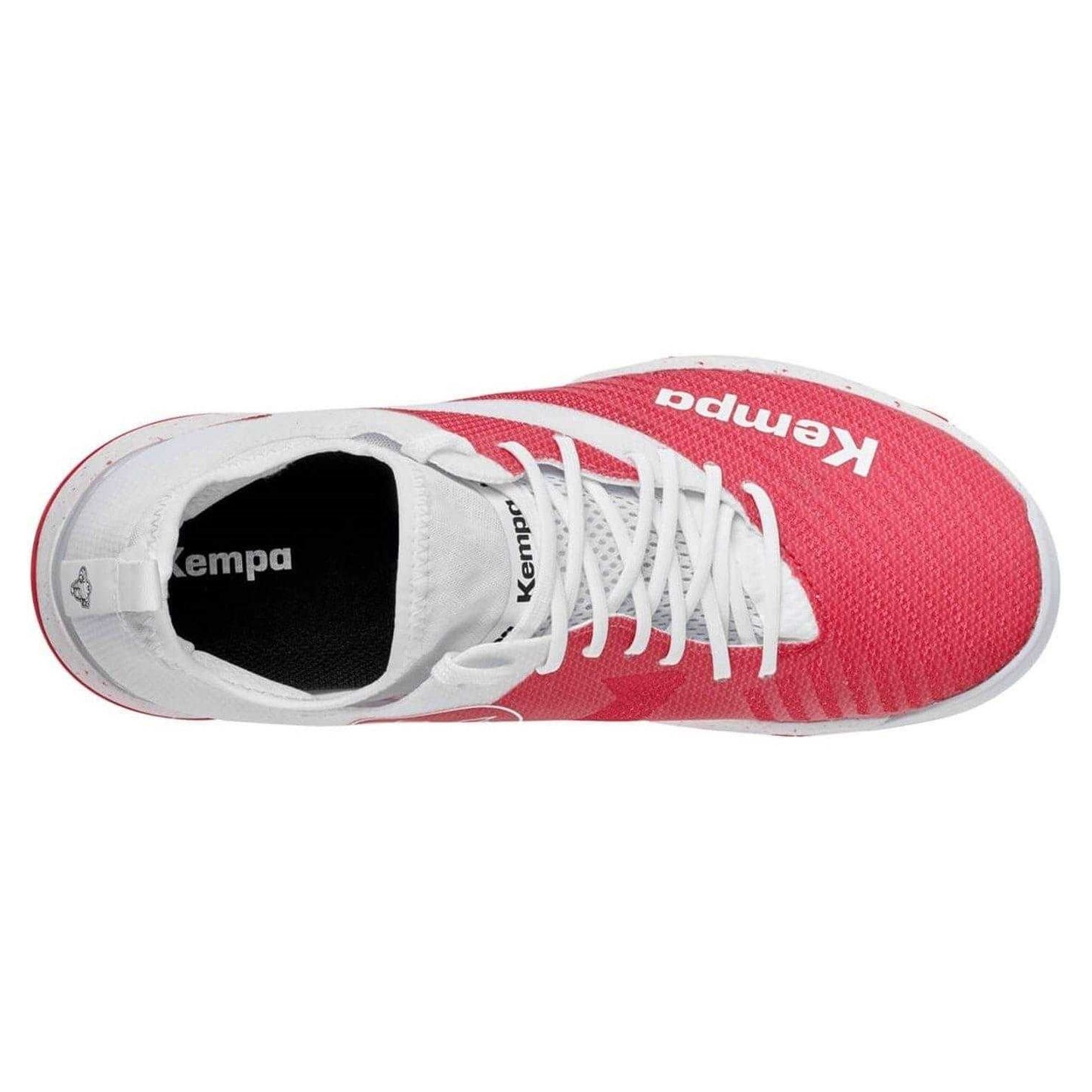 White-Red - Side - Michelin Womens-Ladies Wing lite 2.0 Indoor Court Trainers