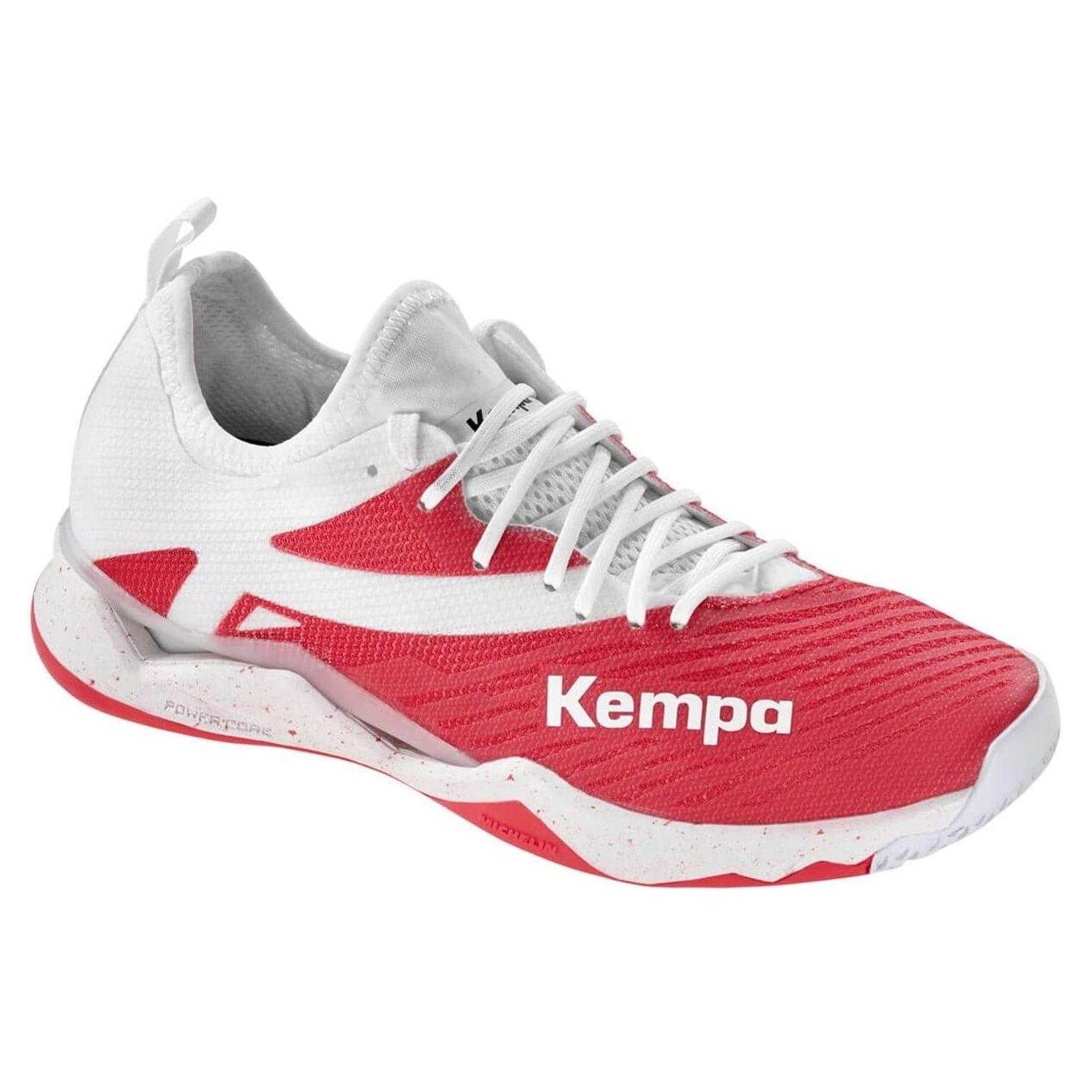 White-Red - Lifestyle - Michelin Womens-Ladies Wing lite 2.0 Indoor Court Trainers