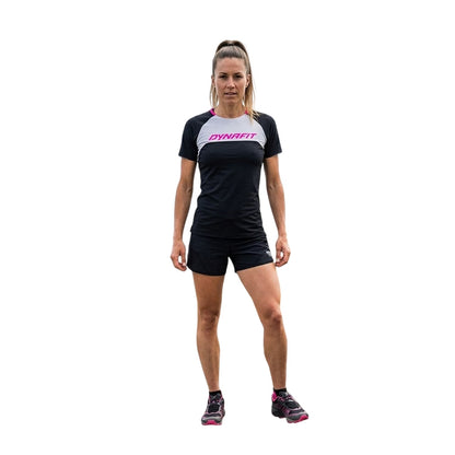Black - Back - Dynafit Womens-Ladies Colour Block Performance T-Shirt