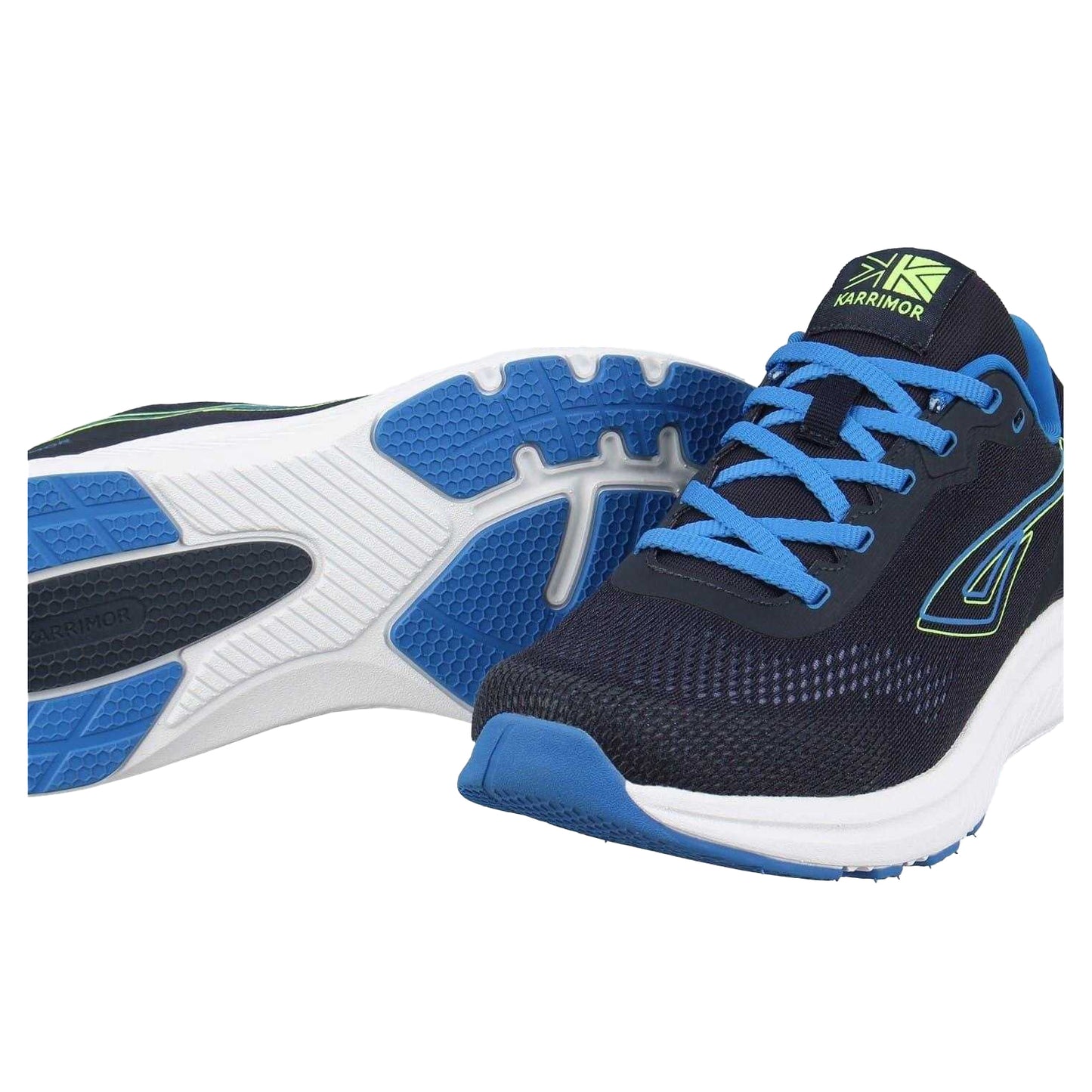 Grey Blue - Close up - Karrimor Mens Impulse Running Trainers