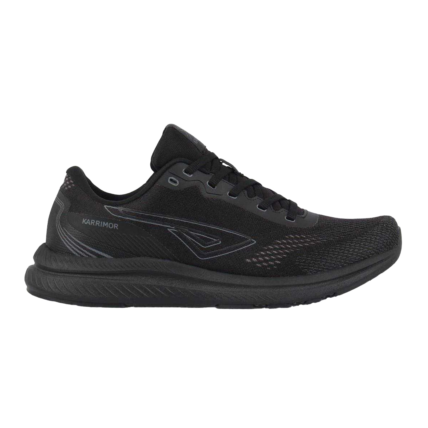 Black-Grey - Front - Karrimor Mens Impulse Running Trainers