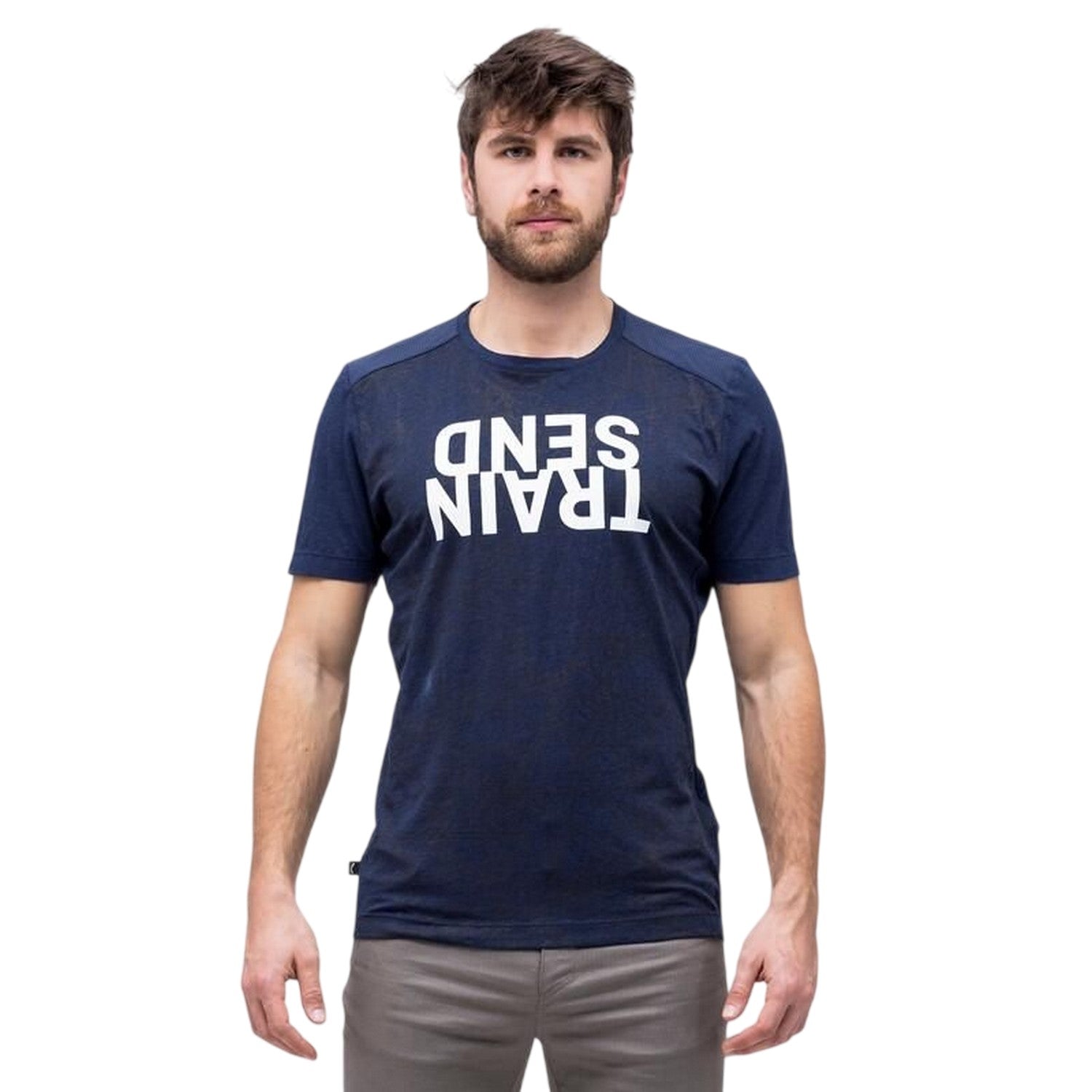 Navy Blazer - Side - Salewa Mens Train Send Graphic Print T-Shirt