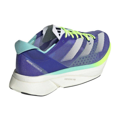 Cobalt Blue - Back - Adidas Womens-Ladies Adizero Adios Pro 3 3 Stripes Lace Up Running Shoes