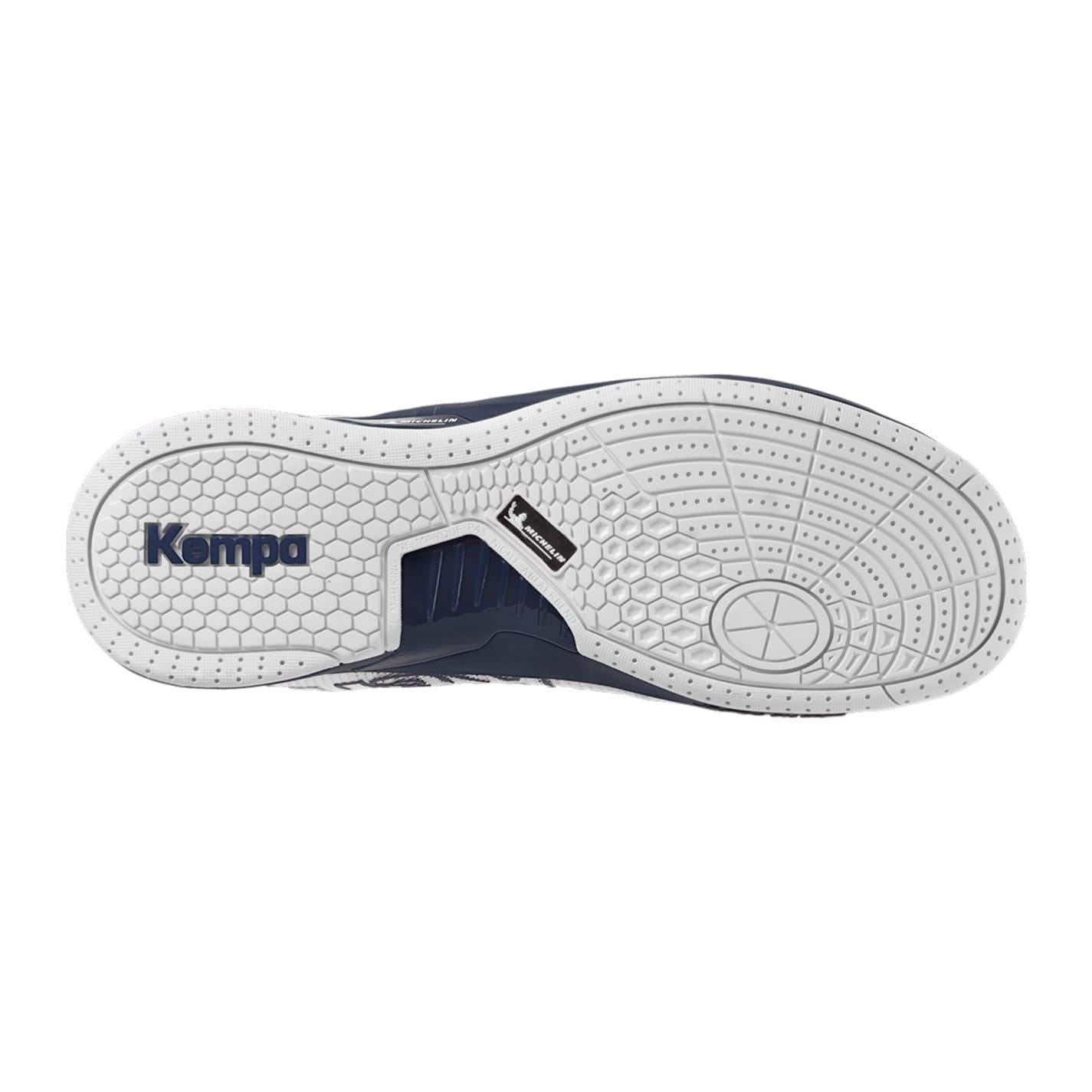 White-Navy - Back - Kempa Mens Attack One 2.0 Handball Trainers