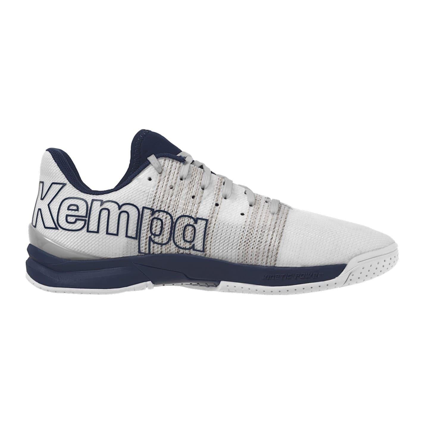 White-Navy - Side - Kempa Mens Attack One 2.0 Handball Trainers