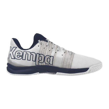 White-Navy - Side - Kempa Mens Attack One 2.0 Handball Trainers