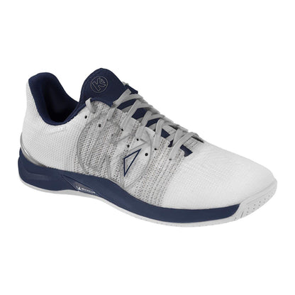 White-Navy - Pack Shot - Kempa Mens Attack One 2.0 Handball Trainers