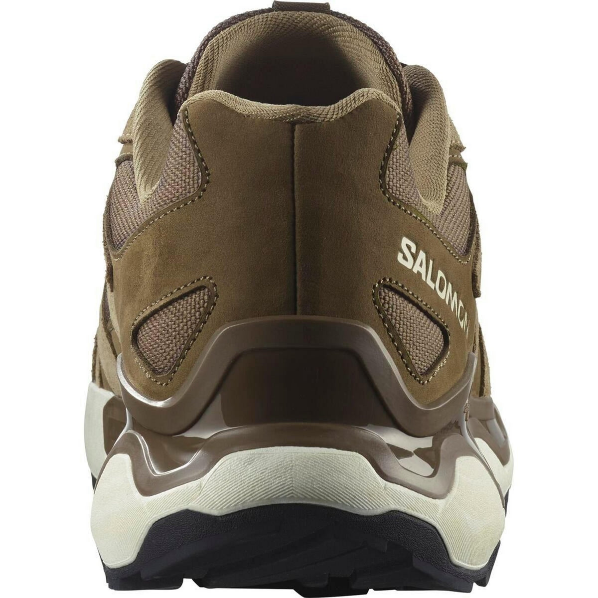 Earth-Kelp Green-Ice White - Back - Salomon Mens Roam Leather Shoes