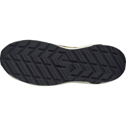 Earth-Kelp Green-Ice White - Side - Salomon Mens Roam Leather Shoes