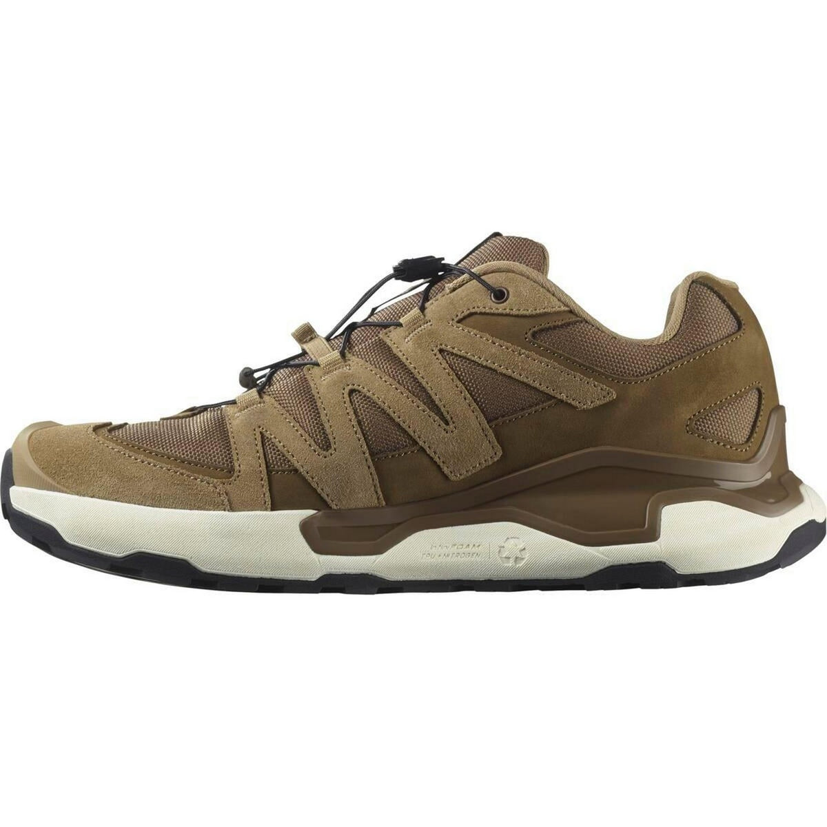 Earth-Kelp Green-Ice White - Lifestyle - Salomon Mens Roam Leather Shoes