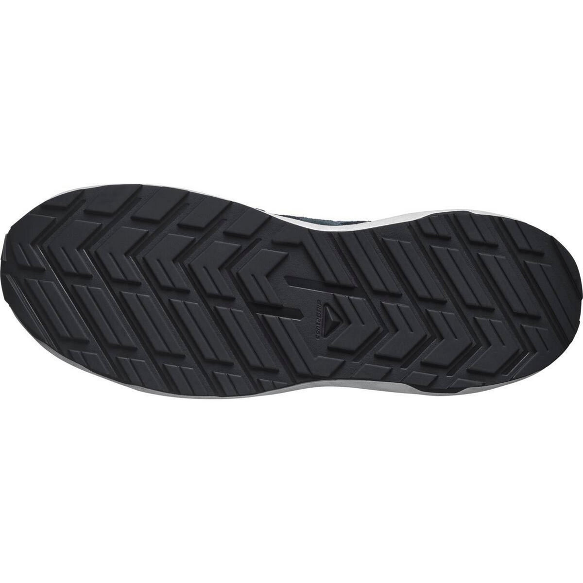 Grisaille-Blue - Side - Salomon Mens Roam Leather Shoes