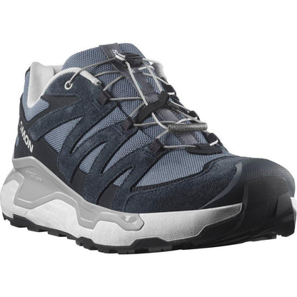Grisaille-Blue - Pack Shot - Salomon Mens Roam Leather Shoes