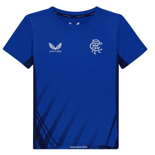 Blue - Front - Castore Childrens-Kids Rangers FC Regular T-Shirt
