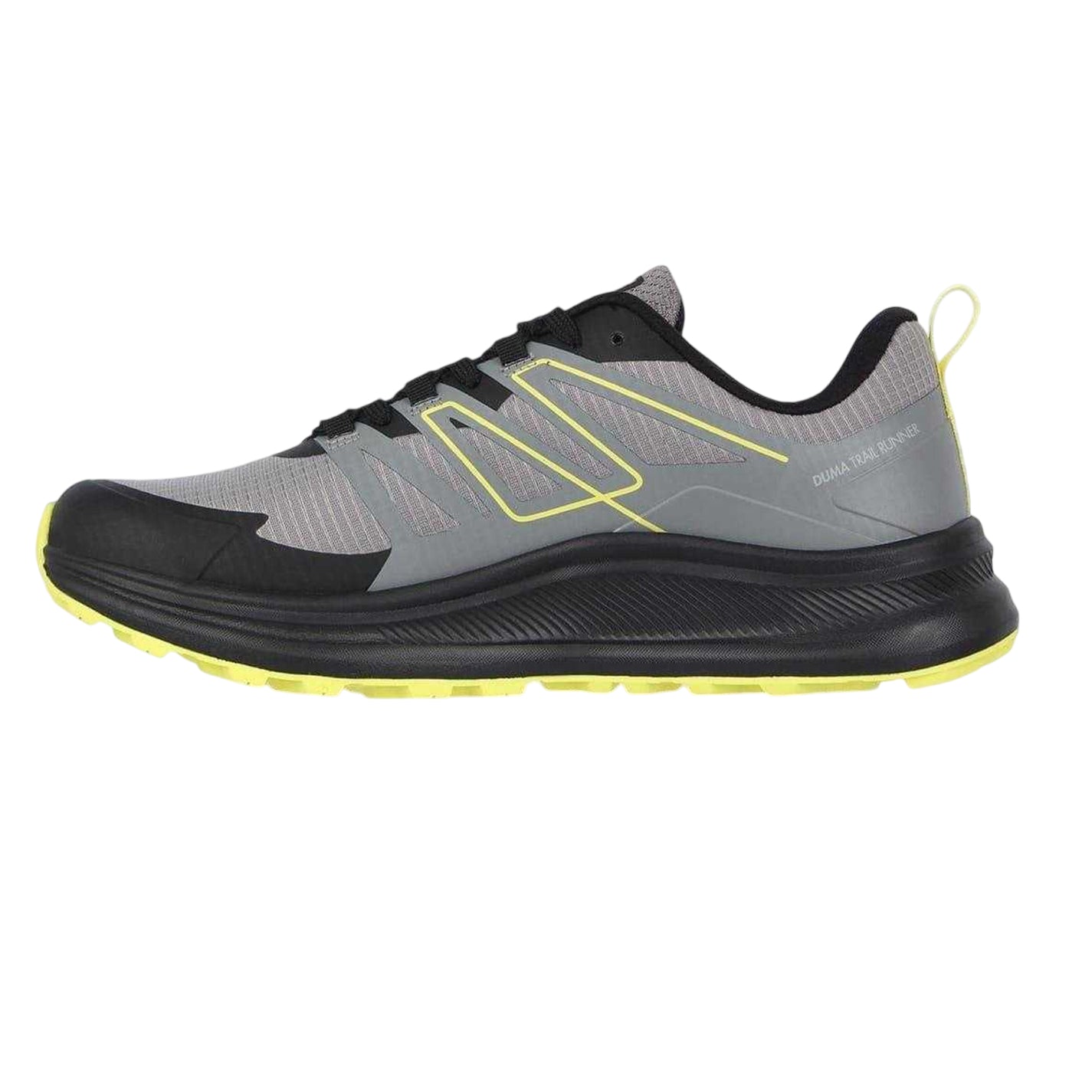 Grey-Black-Fluro Yellow - Side - Karrimor Mens Duma 00 Trainers